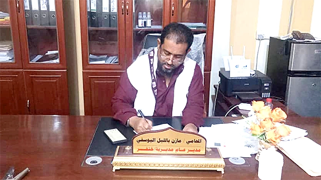 المحامي مازن اليوسفي مدير عام مديرية خنفر في محافظة أبين